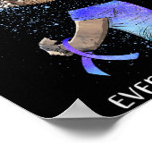 Suicide Awareness I Wear Teal &amp; Purple For Som Poster (Hoek)