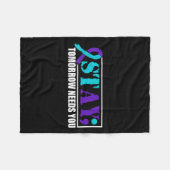 Suicide Awareness Mental Health Tomorrow Semicolon Fleece Deken (Voorkant (Horizontaal))