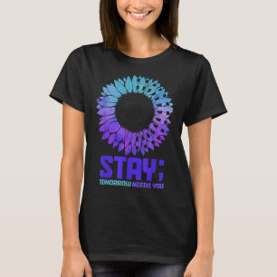 Suicide Awareness Month Blijf Geestelijke Gezondhe T-shirt