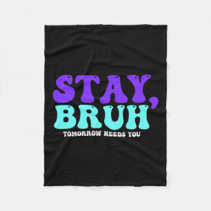 Suicide Awareness Morgen heeft je nodig bij preven Fleece Deken