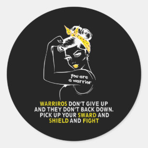Suicide Awareness Presention Shirt voor mannen Vro Ronde Sticker