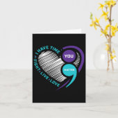 Suicide Awareness Preventie Hartcolon U Kaart (Gele Bloem)