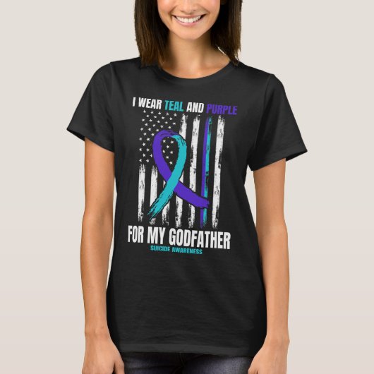 Suicide Awareness Preventie Product Godfather Ame T-shirt (Voorkant)