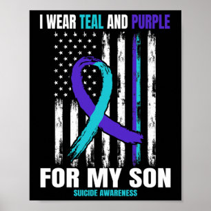 Suicide Awareness Preventie Zoon Vrouwen Mannen Am Poster