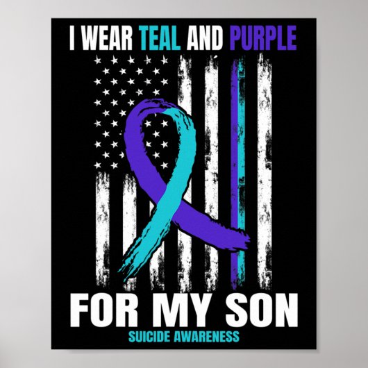 Suicide Awareness Preventie Zoon Vrouwen Mannen Am Poster (Voorkant)