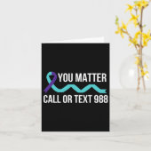 Suicide Awareness Prevention 988 Hotline Shirt - N Kaart (Gele Bloem)