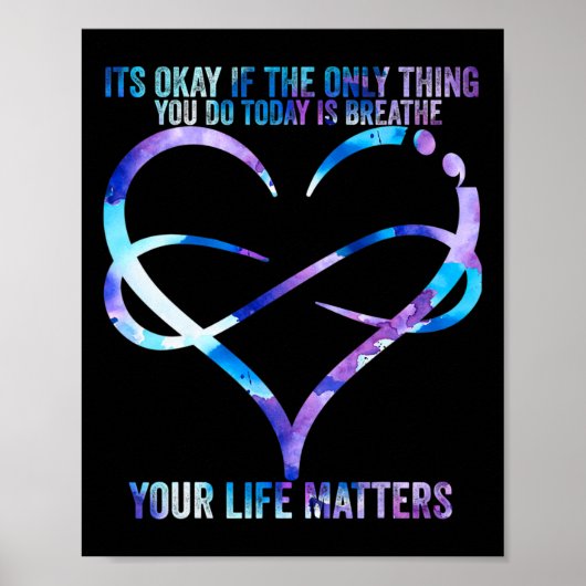 Suicide Awareness Prevention Uw levensproblemen SU Poster (Voorkant)