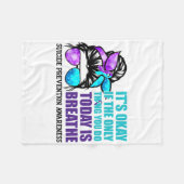 Suicide Awareness Quote Messine Bun Fleece Deken (Voorkant (Horizontaal))