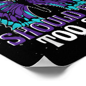 Suicide Awareness Ribbon Butterfly Suicide Poster (Hoek)