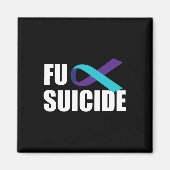 Suicide Awareness Ribbon Suicide Prevention Magneet (Voorkant)
