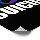 Suicide Awareness Ribbon Suicide Prevention Poster (Hoek)