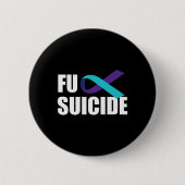 Suicide Awareness Ribbon Suicide Prevention Ronde Button 5,7 Cm (Voorkant)