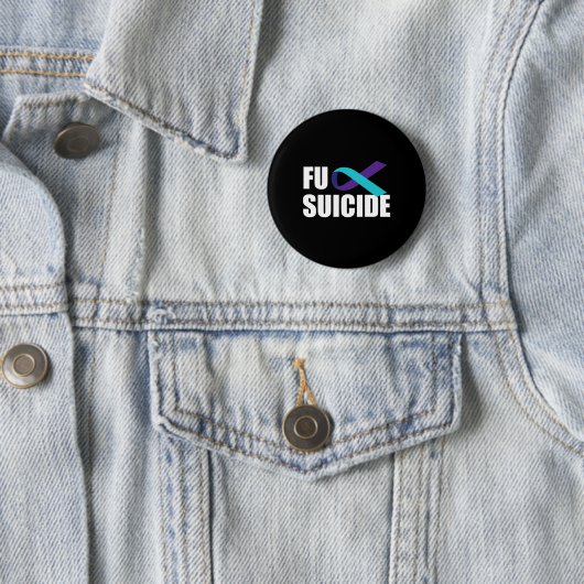 Suicide Awareness Ribbon Suicide Prevention Ronde Button 5,7 Cm (In situ)