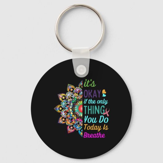 Suicide Awareness Semicolon 988 Gift Ideeën 1 Sleutelhanger (Voorkant)