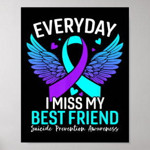 Suicide Awareness Shirt Beste Vriend Zelfmoord Poster