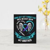 Suicide Awareness Shirt Brother Gone, maar niet Fo Kaart (Gele Bloem)