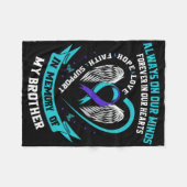 Suicide Awareness Shirt Brother Mannen Vrouwen Voo Fleece Deken (Voorkant (Horizontaal))
