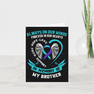 Suicide Awareness Shirt Brother Mannen Vrouwen Voo Kaart