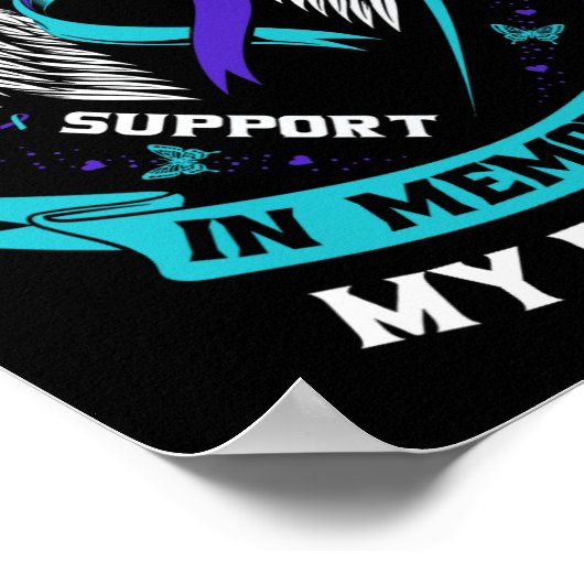 Suicide Awareness Shirt Brother Mannen Vrouwen Voo Poster (Hoek)