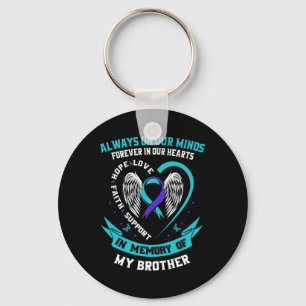 Suicide Awareness Shirt Brother Mannen Vrouwen Voo Sleutelhanger