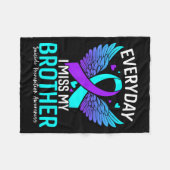 Suicide Awareness Shirt Brother Suicide Prevention Fleece Deken (Voorkant (Horizontaal))