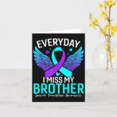 Suicide Awareness Shirt Brother Suicide Prevention Kaart (Gele Bloem)