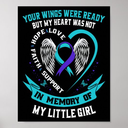 Suicide Awareness Shirt Dochter Little Girl Preve Poster (Voorkant)