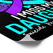 Suicide Awareness Shirt Dochter Zelfmoord Poster (Hoek)