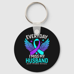 Suicide Awareness Shirt Husband Suicide Sleutelhanger