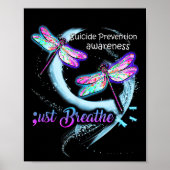 Suicide Awareness Shirt Just Breathe Suicide Preve Poster (Voorkant)