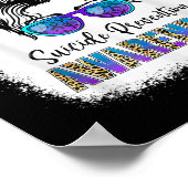 Suicide Awareness Shirt Messy Bun Hair Suicide Pre Poster (Hoek)