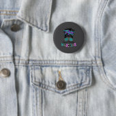 Suicide Awareness Shirt Messy Bun Hair Suicide Pre Ronde Button 5,7 Cm (In situ)