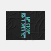 Suicide Awareness Shirt - Mijn verhaal is nog niet Fleece Deken (Voorkant (Horizontaal))
