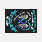 Suicide Awareness Shirt moeder zoon dochter preven Fleece Deken (Voorkant (Horizontaal))