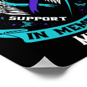 Suicide Awareness Shirt moeder zoon dochter preven Poster (Hoek)