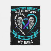 Suicide Awareness Shirt Nana weg, maar niet verget Fleece Deken (Voorkant)