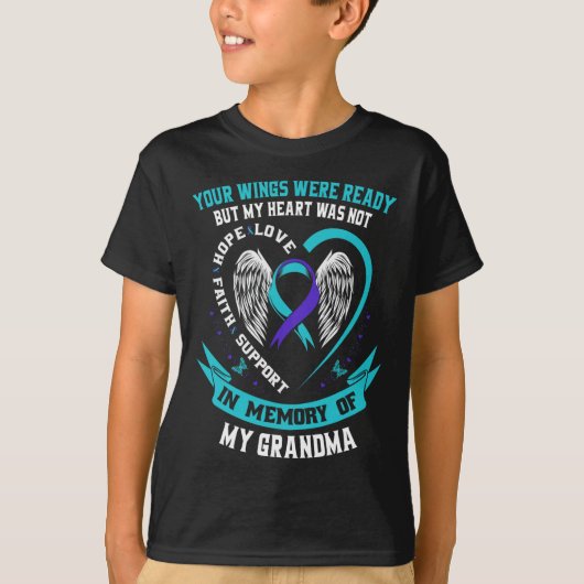Suicide Awareness Shirt Oma Prevention Items F (Voorkant)