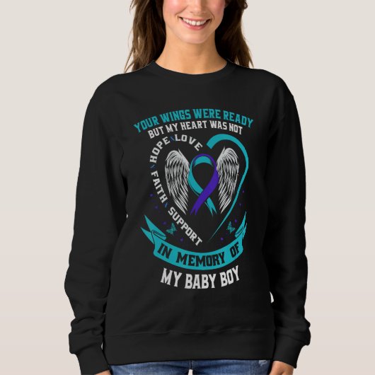 Suicide Awareness Shirt Son Baby Boy Mom Dad Preve (Voorkant)