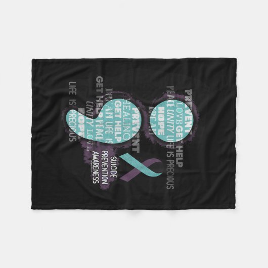 Suicide Awareness Shirt Suicide Prevention Semicol Fleece Deken (Voorkant (Horizontaal))