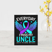 Suicide Awareness Shirt Uncle Suicide Prevention A Kaart (Gele Bloem)
