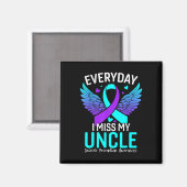 Suicide Awareness Shirt Uncle Suicide Prevention Magneet (Voorkant / Achterkant)