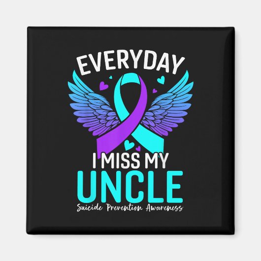 Suicide Awareness Shirt Uncle Suicide Prevention Magneet (Voorkant)