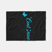 Suicide Awareness Shirt voor vrouwen Gift Continue Fleece Deken (Voorkant (Horizontaal))