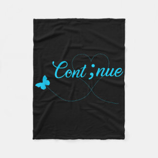 Suicide Awareness Shirt voor vrouwen Gift Continue Fleece Deken
