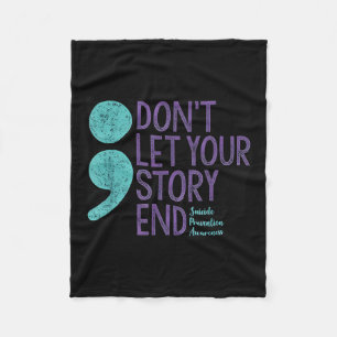 Suicide Awareness Shirt voor vrouwen laat je niet Fleece Deken