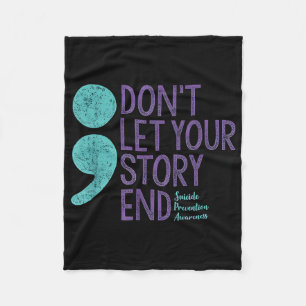 Suicide Awareness Shirt voor vrouwen laat uw ST ni Fleece Deken