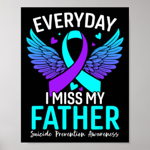 Suicide Awareness Shirt voor zelfmoordpreventie Poster