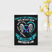 Suicide Awareness Shirt zwager in recht Mannen vro Kaart (Gele Bloem)