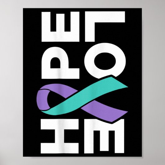 Suicide Awareness - Sideways Hoop Liefde Preventie Poster (Voorkant)