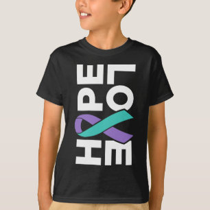 Suicide Awareness - Sideways Hoop Liefde Preventie T-shirt